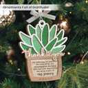 10 x 2025 Thank You Ornaments - Thank You Gifts for Women Men Boss, Coworkers, Friends, Meaningful Employee Teacher Appreciation Gifts at Christmas, Thankful Friendship Ornament for Christmas Tree