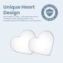 3 x Heart Shaped Blind Spot Mirrors for Cars  360 Adjustable Convex Side Mirrors for Blind Spot Detection  Cute Heart Design Stick-On Rearview Mirrors for Cars, SUVs & Trucks  Universal Fit