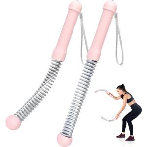 Cordless Battle Ropes for Home Gym & Apartment with Workout Guide | Ergonomic sweat-wicking breathable grips, ultra silent operation, anchor-free, portable design for easy moving and storage