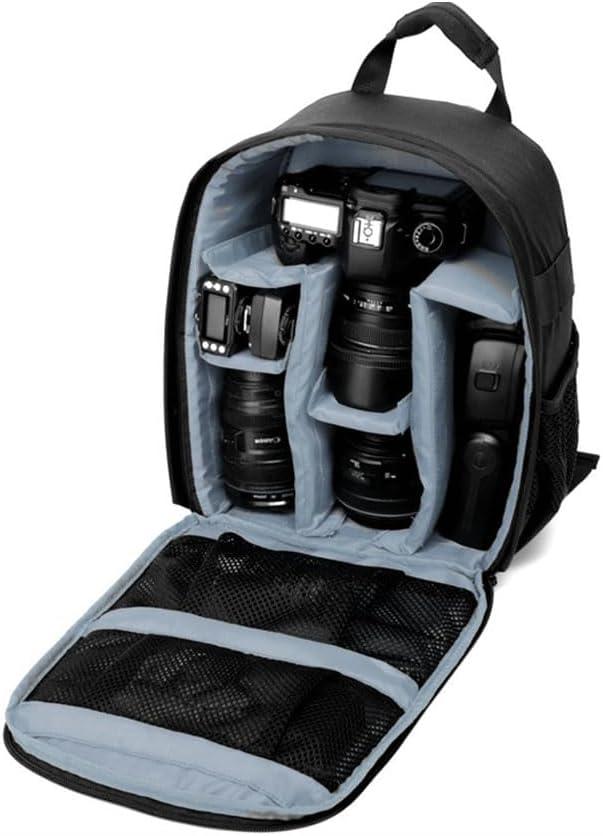 Waterproof SLR/DSLR Camera Backpack Shoulder Bag Travel Case for Canon Nikon Sony Digital Lens (Medium, Grey)