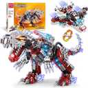 STEM 2 in 1 Dinosaurs Building Kits 422PCS, Compatible with Normal Dinosaurs Bricks, Toys for Kids Age 6-10 Year Old, Educational Building Sets Best Gifts for Boy 6-10