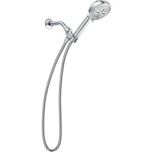 Moen Hydro Energetix High Pressure Shower Head with Handheld Sprayer, 8 Handheld Shower Head Spray Settings, Chrome Finish, 200H0