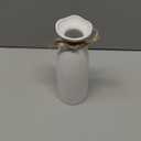 White Ceramic Vase-Flower Vase Dried Flower Vase for Modern Home Decor, Fit for Foyer Living Room Fireplace Bedroom Kitchen, Decent Gift, 8.27" H