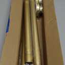 AIZESI Gold Shower Curtain Rod, Adjustable 42-74 Inch Shower Rod, 1" Diameter Tension Shower Curtain Rod No Drilling, Anti-Slip, Anti-Rust