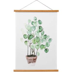 Magnetic Poster Hanger Frame for 16x20 16x24 16x22 Movie Music Posters Wall Art,Teak Wood Picture Frames for Large Canvas Diamond Map Decor, Living Room Calendar Banner Tapestry Photo Hanging Stand