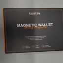 For Magsafe Wallet with Grip, 6-Card Holder, Stronger Magnetic Card Wallet Holder for iPhone 17/16/15, iPhone 14/13/12 Series, Leather Magnetic Phone Wallet with Privacy Flap, RFID Blocking, Black