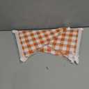 49.21 ft 60 Pieces Orange Gingham Pennant Banner - Fall Thanksgiving Checkered Garland Decor, Gingham String Triangle Flags for Birthday Baby Shower Little Cutie Party Decorations Supplies