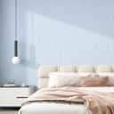 mamonhome Blue Grasscloth Textured Wallpaper 24in X 393in Fabric Contact Paper White Wall Paper Linen Peel and Stick Self-Adhesive Thick Vinyl Embossed Film Wallpaper