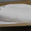 EDOW Throw Pillow Inserts, Set of 4 Lightweight Down Alternative Polyester Pillow, Couch Cushion, Sham Stuffer, Machine Washable. (White, 18x18)