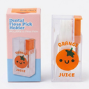 Dental Floss Pick Holder (Includes 10 Floss Picks) Set of 2 