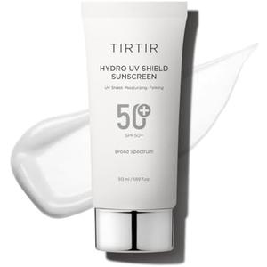 TIRTIR Hydro UV Shield Sunscreen | SPF 50+ UVA/UVB Protection, Lightweight, No White Cast, Non-greasy, Korean Sunscreen, 1.69 Fl Oz (Pack of 1)