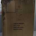 Bdor 2 Pack 26in Farmhouse White Waterproof Wood Metal Decorative Lanterns with Remote Control, Timer, Tempered Glass, Flameless Pillar Candles, Decorative Lanterns for Front Porch, Wedding