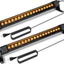 36W LED Wall Washer Light, 2FT 2700K Warm White Outdoor Wall Washer Lights, 120V Waterproof IP67 LED Light Bar for Outdoor, Plug-in (2 Pack)