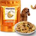 2 x 6 oz Pumpkin & Chicken Wraps – Gluten-Free, High-Protein & Low Fat, Healthy Dog Treats Dog Training Treats for Digestive Support, Dog Consitipation Relief & Contains Vitamins for Dogs