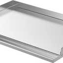 Skyflame Universal Stainless Steel Griddle Plate with Even Heating Bracing for BBQ Charcoal/Gas Grills, 23" x 16" Rectangular Hibachi Flat Top Griddle for Indoor/Outdoor Cooking