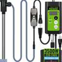 240V 3500W Fully Submersible, Electric Hot Tub & Large Swimming Pool Portable immersion Water Heater with Temp Control and GFCI for Baptismal, above ground pool, inflatable pool & Bathtub
