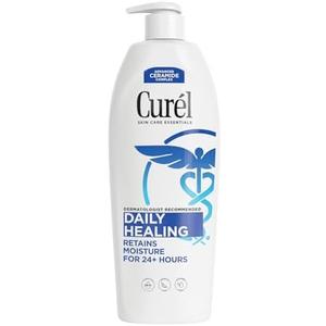 Curel Daily Healing Body Lotion for Dry Skin, Dermatologist Recommended Hydrating Body Lotion with Advanced Ceramides Complex, 20 Oz