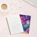 CFGBFDGH 2Pcs Abstract Art Covering Spiral Notebooks for Work, A5 Hardcover Notebook Journal for Women, 8.3x5.8inch 160 Pages College Ruled Notebook Travel Journal for Writing Office Note Taking