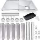 Hiorucet Grill Drip Pan Kits for Nexgrill 720-0882A Replacement Parts, Grease Tray, Heat Plate Shield, Burner, Igniters for Nexgrill Replacement Parts 5 Burner 720-0882A, 720-0896, 4 Burner 720-0925P.