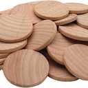 1.5 Inch Natural Wood Slices Unfinished Round Wood Coins for DIY Arts & Crafts Projects, 100 per Pack.
