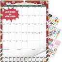 Wall Calendar 2025-2026 Large with Spiral Bound, 18 Month Big Calendar from Jan 2025 to Jun 2026, Vertical Large Monthly Desk Calendar 2025-2026 for Wall, Calendario 2025 (17"x22")