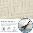Waterproof Armchair Arm Cover 1 2 3 Seater Headrest Cover for Recliner Chair Anti-Slip Armchair Slipcover with Pockets Organiser Sofa Chair Arm Protector F for Dog, Cat, Pets (Beige,1 Seat 3 pc)