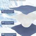 SE SOFTEXLY Cooling Comforter Queen Size, All Season Lightweight Summer Blanket for Hot Sleepers & Night Sweats, Breathable Soft Bedding, Silk Smooth Finish, 90"x90", Deep Sea Deep Sea Blue