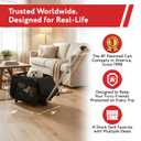 dbest products Rolling Pet Carrier with Wheels Airline Approved - TSA Dog Cat Carrier for Airplane Travel - Wheeled Pet Carrier 18x12x20 for Pets up to 24lbs - Collapsible Travel Bag