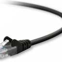 Belkin 30ft CAT5E Black Patch Cord Snagless