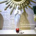 Blessed Virgin Mary Statue Our Lady Statue 23.5" Large Size White Resin Catholic Gift