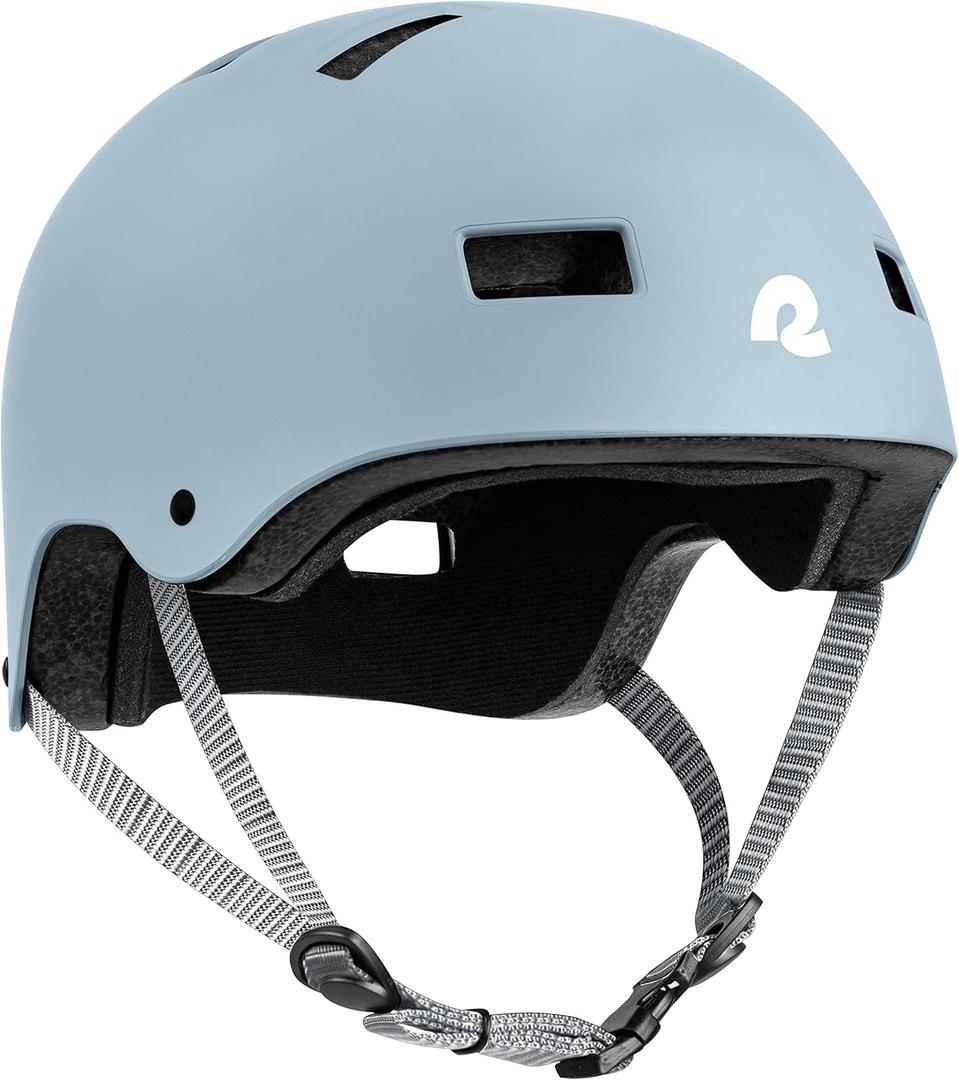 Retrospec Dakota Adult Bike Helmet for Adults - Multi-Sport Protection for BMX, Skating, Scooter, and Skate - Adult Men Skateboard Helmets (Small, Matte Crystal Blue)