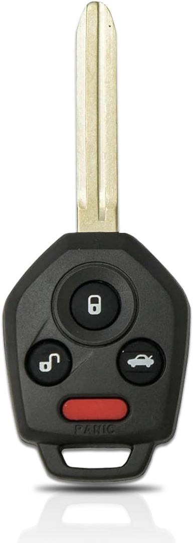 4-Button Key Fob Replacement Fits for Subaru 2014 2015 2016 2017 2018 Forester/ 2015-2019 WRX/ 2012-2017 Impreza/ 2013-2017 XV Crosstrek, FCC ID CWTWB1U811, G Chip 4D82