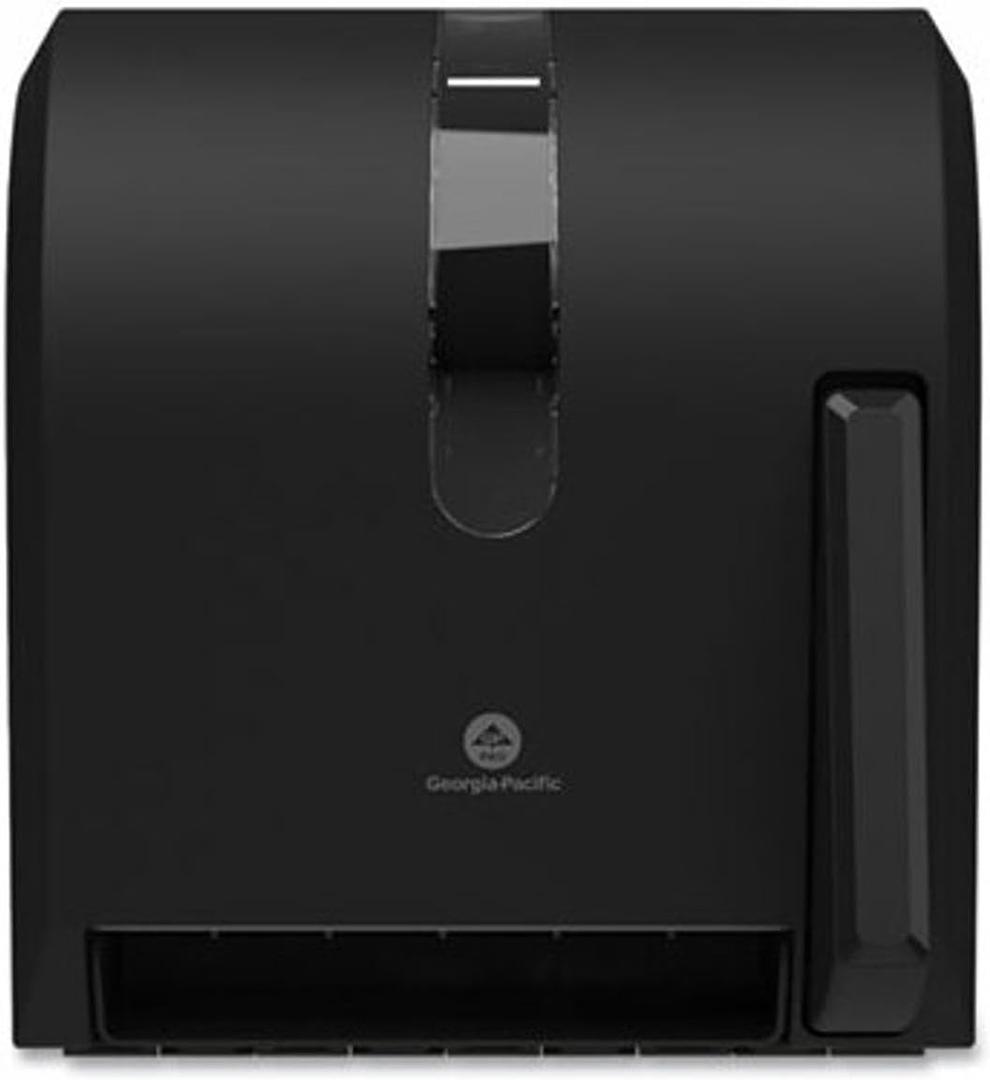 Georgia-Pacific Push Paddle Roll Paper Towel Dispenser by GP PRO, 54338A, Black