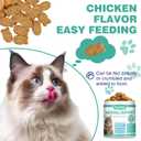 Cat Hairball Remedy Treats, 150 Soft Chews Cat Hair Ball Treatment Furball Control Relief Helps Eliminate and Prevent Hairballs for Indoor Cats Supports Skin and Coat Digestion Chicken Flavor, Best By 01/21/2028
