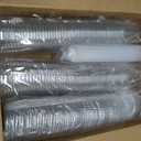 100PCS 12 oz Disposable Plastic Cups with Flat Lids and Clear Straws, Round Bottom To Go Iced Coffee Cups, Small Sturdy Drink Cups for Soda, Smoothies, Cold Beverage, Juice Bars, Takeout, Office