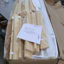 Main + Mesa Yume Modern Solid Wood Platform Bed with Japanese Joinery, White, Queen