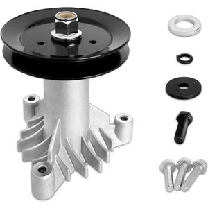 130794 Spindle 153535 Pulley Compatible with Craftsman Mower - Spindle Assembly with Pulley Compatible with Craftsman LT1000 LT2000 DYT4000 42" Deck Tractor, HU, Poulan Pro Riding Mower