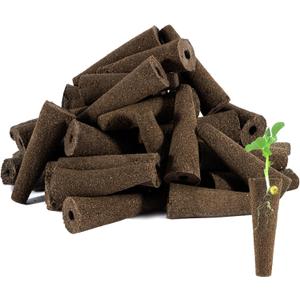 MAQIHAN 50 Grow Sponges for Hydroponics - Seed Pods for Garden Seed Starter Pods Growing System Plant for Seed Plugs Garden Cube Sponges Replacement