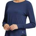 BALEAF Women's Sun Shirts UPF 50+ Long Sleeve Hiking Tops Lightweight Quick Dry UV Protection Outdoor Clothing
 M