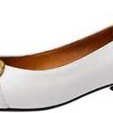 Women's Ballet Flats Chunky Block Low Heel Slip on Pumps, Size 7