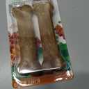 Nylabone Healthy Edibles Natural Dog Chews, Long Lasting Bones for Dogs, Bacon Flavor Dog Treats, Medium (2 Count) (EXP 08/28/28)