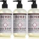 MRS. MEYER'S CLEAN DAY Hand Soap, Made with Essential Oils, Biodegradable Formula, Lavender, 12.5 fl. oz - Pack of 3