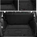 Custom for 2007-2018 Jeep Wrangler JK 4 Door Cargo Mats Trunk Liner All Weather TPE Rubber Protection Mat (for Jeep Wrangler JK 4 Door Cargo Mat)
