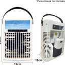 Portable Air Conditioner, Air Cooler, 1000ml Cold Fan Air Conditioner, 5 Air Speeds and 7 LED Lights, 2 Ice Packs, 3 Cold Mist and 2/4/6 Timer, USB Cold Fan for Home, Office and Outdoors.