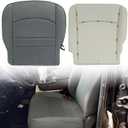 NLQR Front Diver Side Bottom & Foam Cushion Replacement Cloth Seat Covers Gray Compatible with Dodge Ram 1500 2500 3500 4500 5500 2013 2014 2015 2016 2017 2018