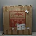 Abstract Retro Drops I  Mid-Century Modern Wood Clock, Large Oversized Decorative Wall Clock for Living Room, Bedroom, Office & Hallway Dcor (23x23, Gray)