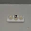 Dimmable LED 4W Globe Light Bulb,40W Equivalent E26 Standard Screw Base Small Decorative Bulb for Vanity,Bathroom,Wall Sconces,G16.5 Soft Warm 2700K 480Lumen Frosted,3 Pack