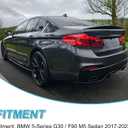 KHK G30 Trunk Spoiler, Gloss Black Car Rear Trunk Tail Spoiler, M5 Style Rear Wing Spoiler Fits for 2017-2023 BMW 5-Series G30 520i 530i 540i / F90 M5 Sedan