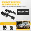 172358 2PCS Front Struts Shock Absorber Assembly Compatible with Prius 2004-2009 172357