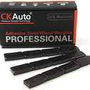 CKAuto 1oz, Black, Adhesive Stick on Wheel Weights, EasyPeel Tape, 72 oz/Box, US Quality (72pcs)